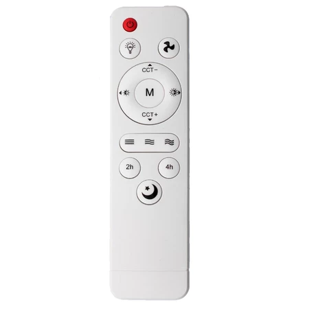 Controle remoto com timer e ajuste de luz