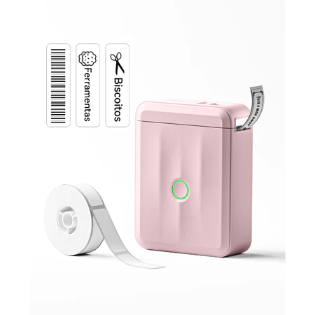 NIIMBOT D110 Rosa + 1 rolo de etiquetas