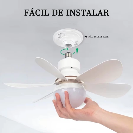 Instalação fácil no bocal E27