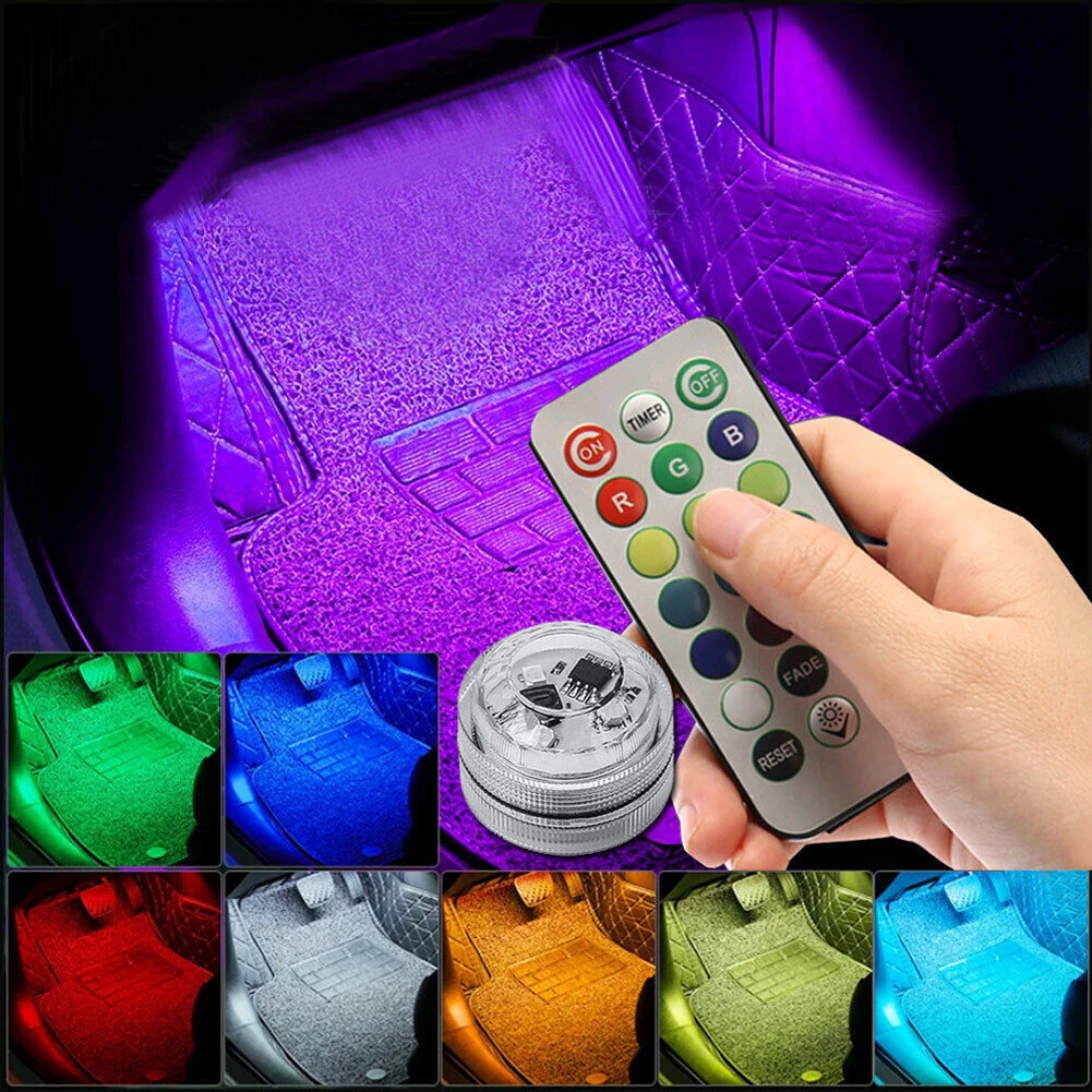 LED RGB com 16 cores diferentes para o interior do carro