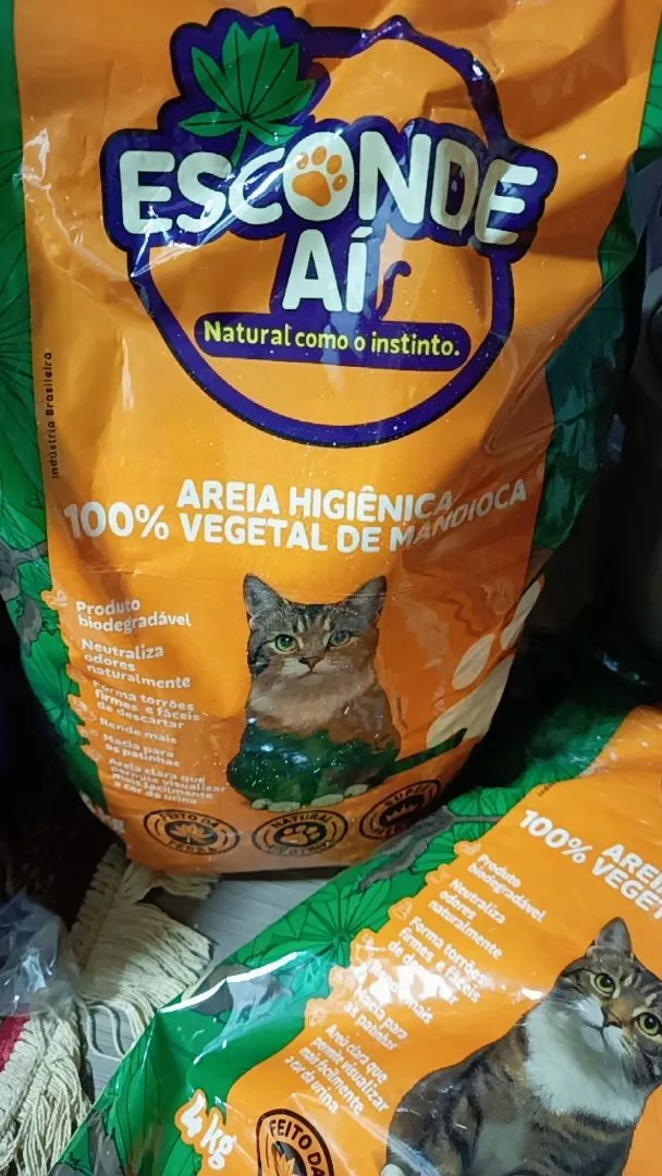 Foto de avaliação 4 da areia higiênica de mandioca Esconde Aí