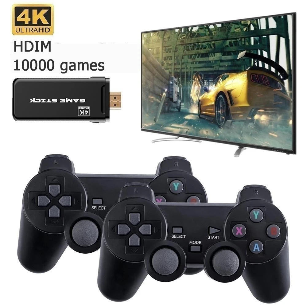 Game Stick rodando em 4K na TV
