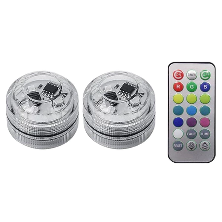 Par de luzes LED RGB com controle