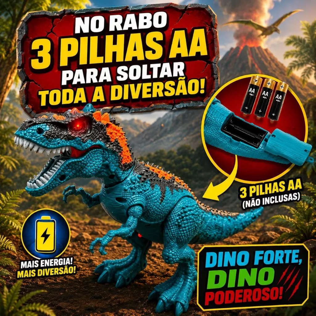 3 pilhas AA no compartimento da cauda (inclusas)