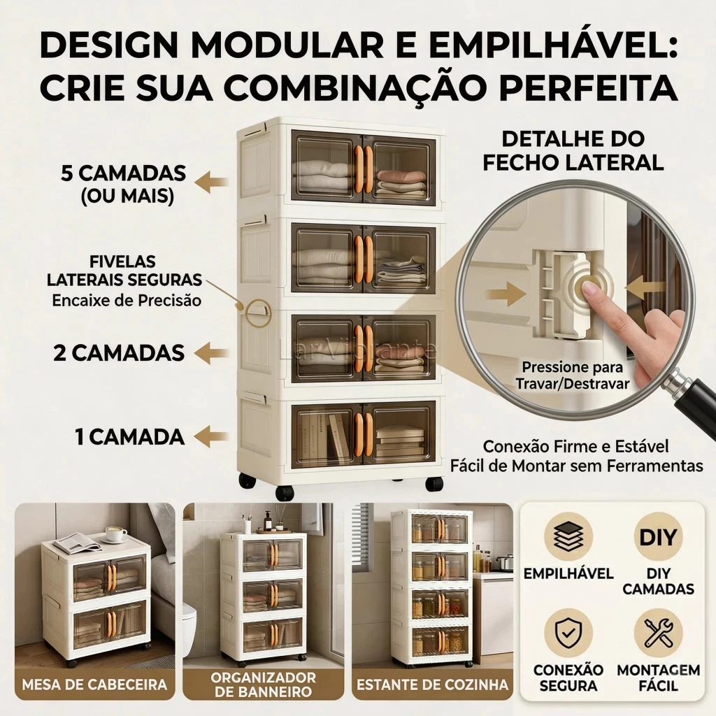 Foto do armário organizador modular 3