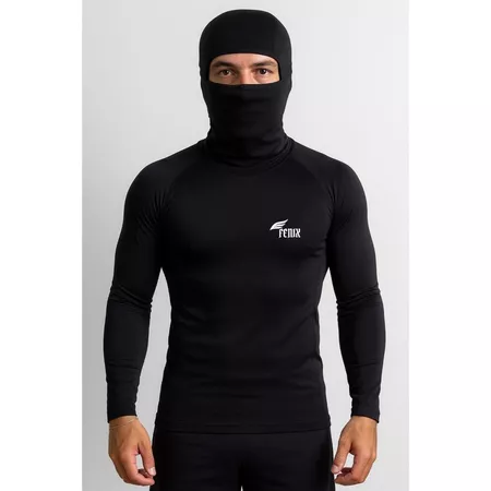 Kit Camisa Térmica com Balaclava · Proteção UV 50+ Manga Longa