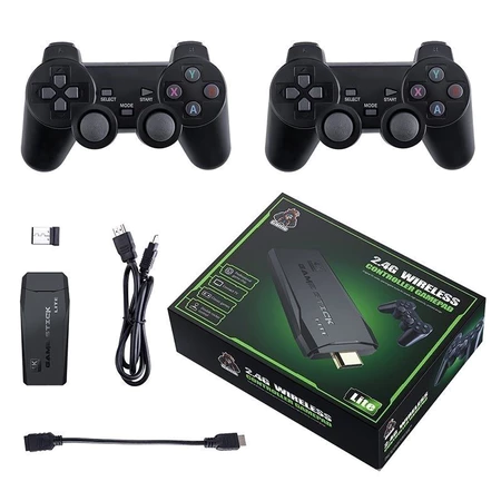 Game Stick M15 Pro 4K · 20.000 Jogos + 2 Controles Sem Fio