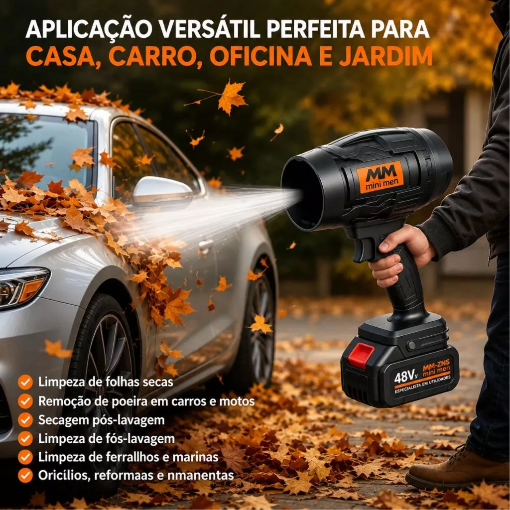 Uso em casa, carro, oficina e jardim