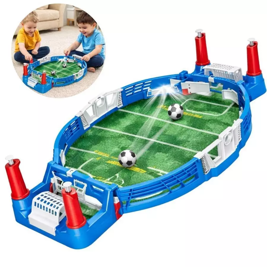 Jogo de Futebol de Mesa 2 Jogadores com Lançadores de Mola
