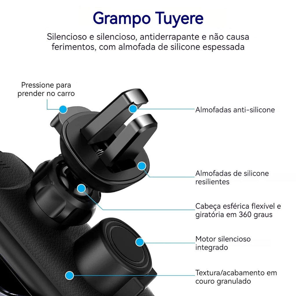 Grampo de saída de ar reforçado