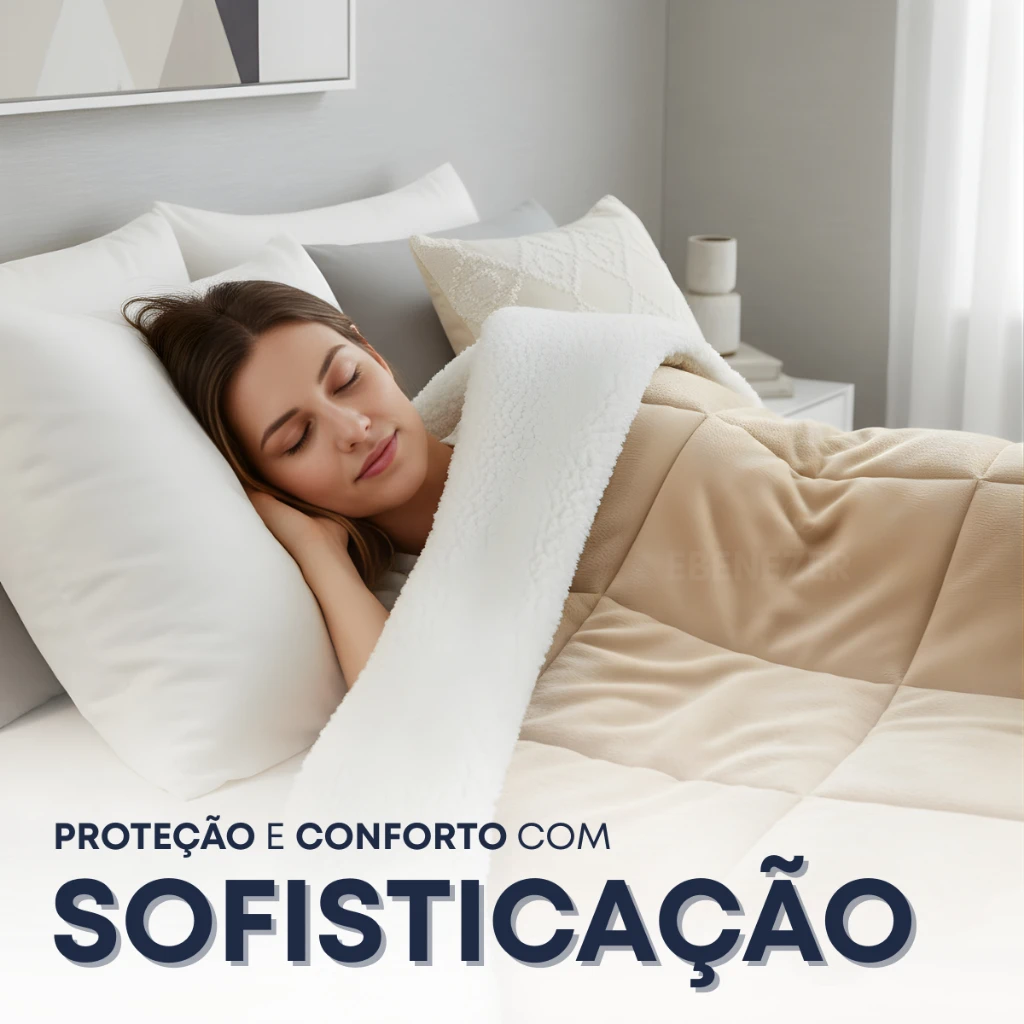 Coberdrom sherpa: proteção e conforto com sofisticação