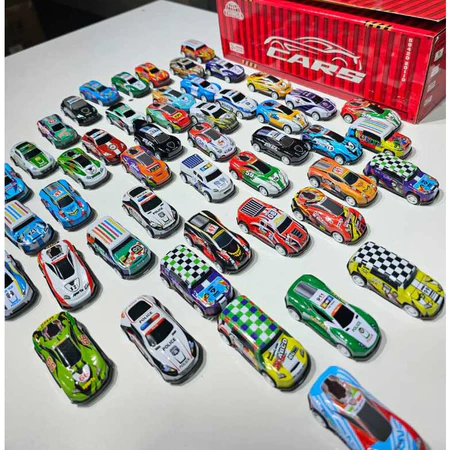 48 carrinhos coloridos variados