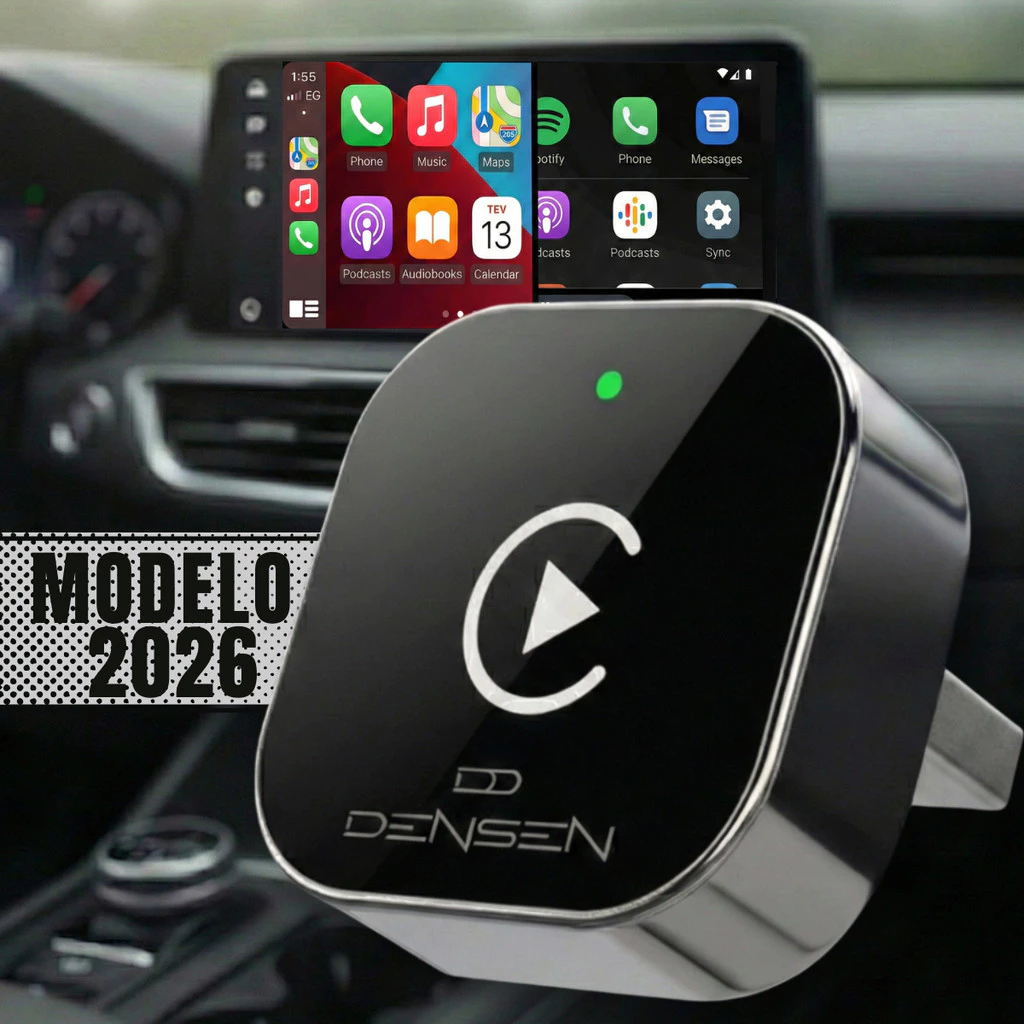 Adaptador CarPlay & Android Auto Sem Fio 2 em 1