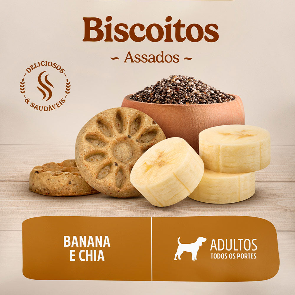 Biscoito Special Dog Ultralife para Cães Adultos Sabor Banana e Chia 250 g
