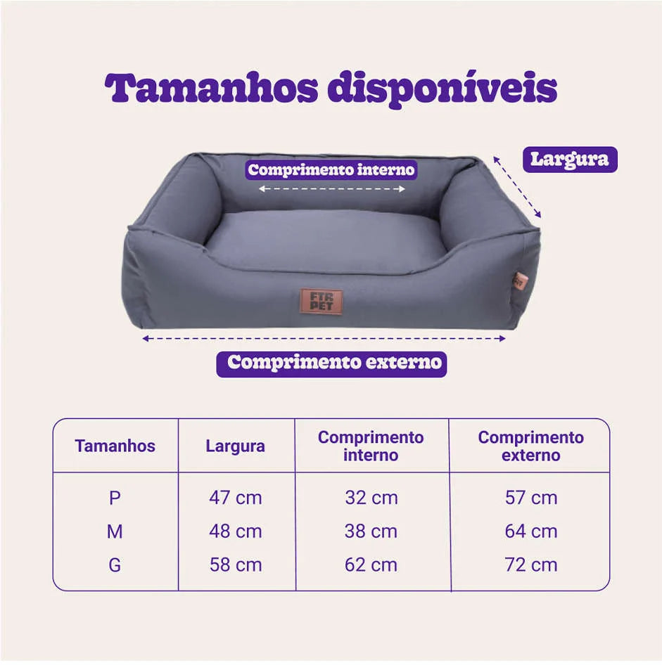 Cama Future Pet Lisa Cinza Tam M
