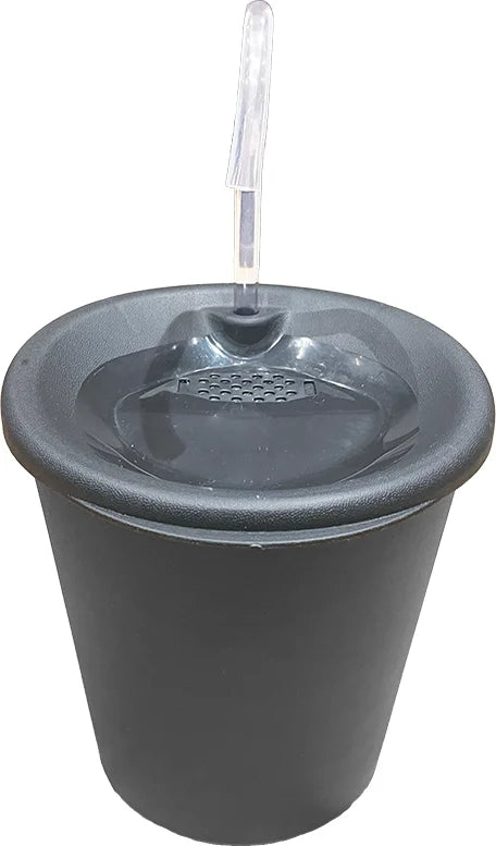Fonte Bebedouro Elevado Meau Preto para Cães e Gatos