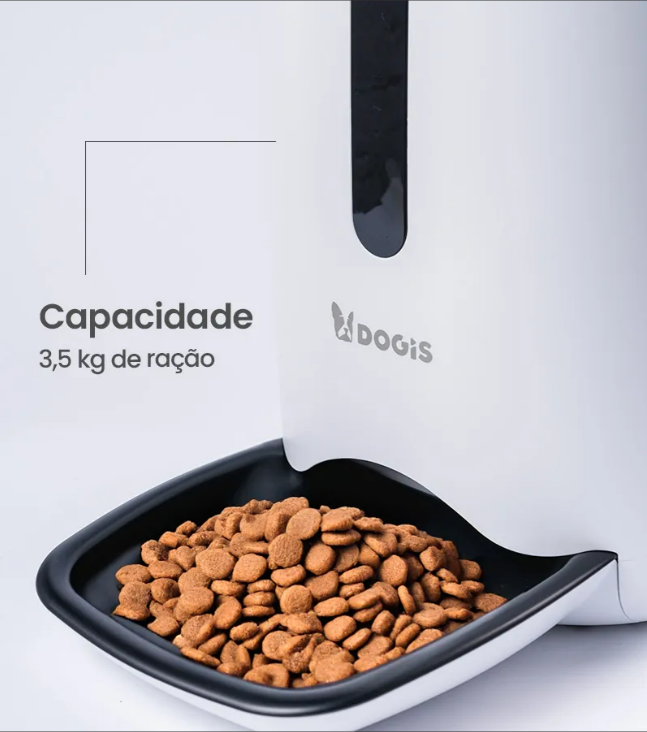 Kit Comedouro Essencial Dogis Bebedouro Automático Branco 2l Branco