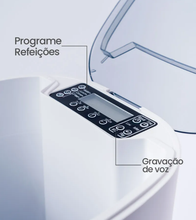 Kit Comedouro Essencial Dogis Bebedouro Automático Branco 2l Branco