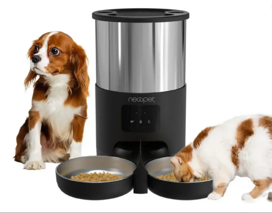Comedouro Automático Newpet 5L Com WiFi e Temporizador Para Pets