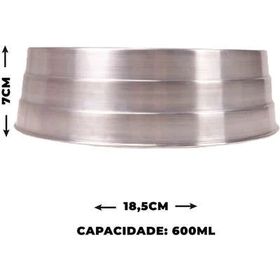 Comedouro Majestic Pet Pesado em Alumínio