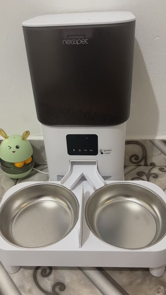 Comedouro Automático Newpet 5L Com WiFi e Temporizador Para Pets